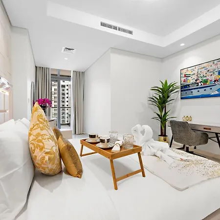 Full Burj Khalifa View Lux 2Bedroom With Rooftop Pool Central Location In Paramount Hotel Midtown Dubai Exterior photo