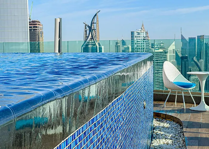 Full Burj Khalifa View Lux 2Bedroom With Rooftop Pool Central Location In Paramount Hotel Midtown