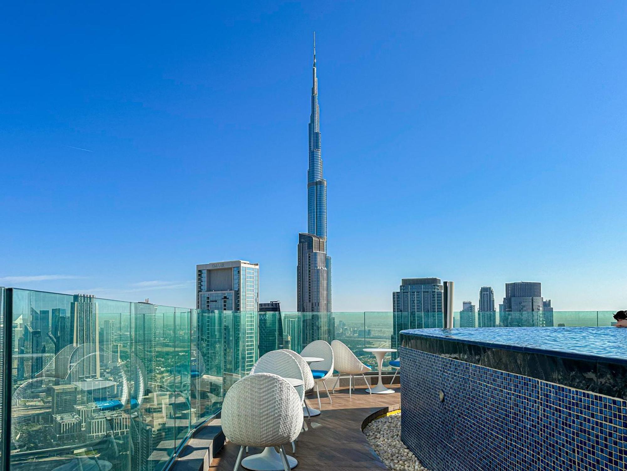 Full Burj Khalifa View Lux 2bedroom With Rooftop Pool Location In Paramount Midtown * Dubai